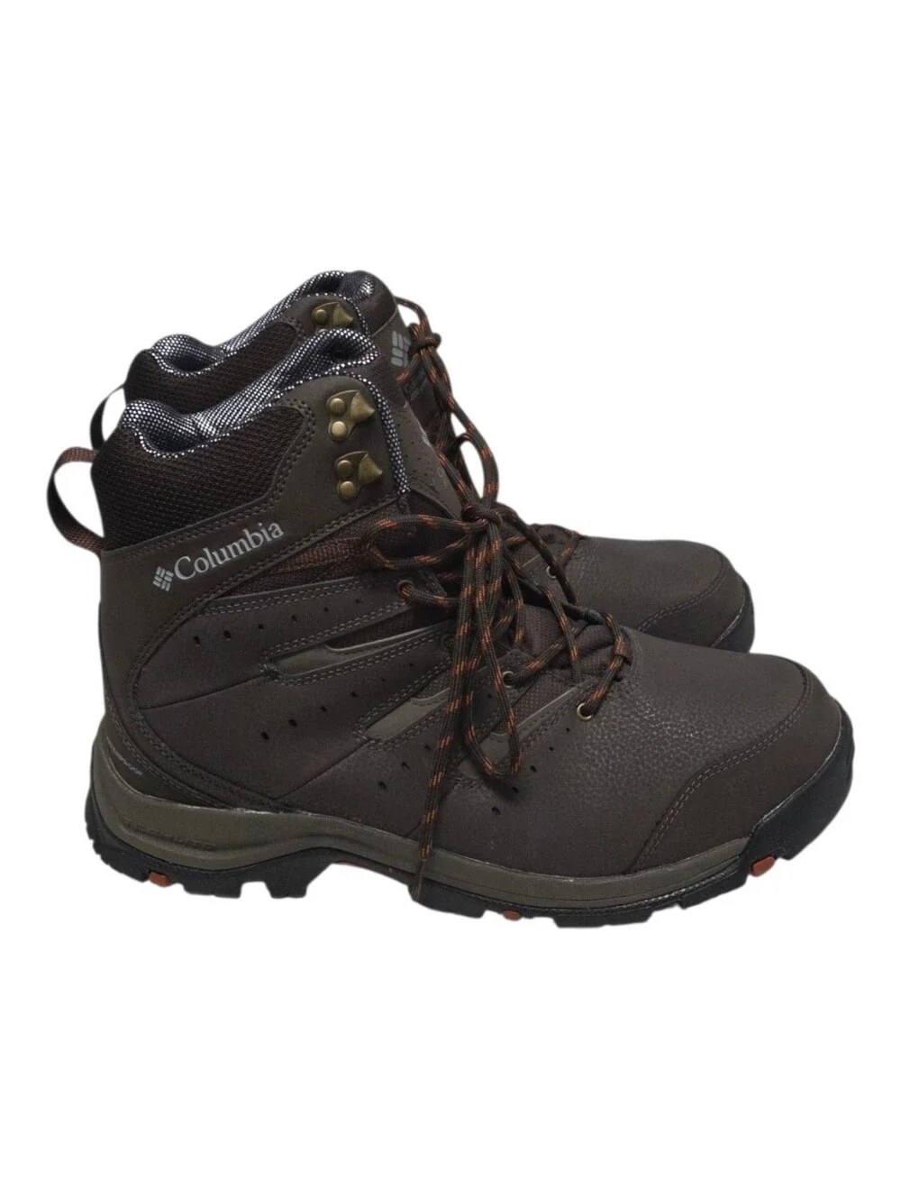 Columbia Men's Gunnison II Omni-Heat Hiking Snow Boots Brown Size 14 Wide.
